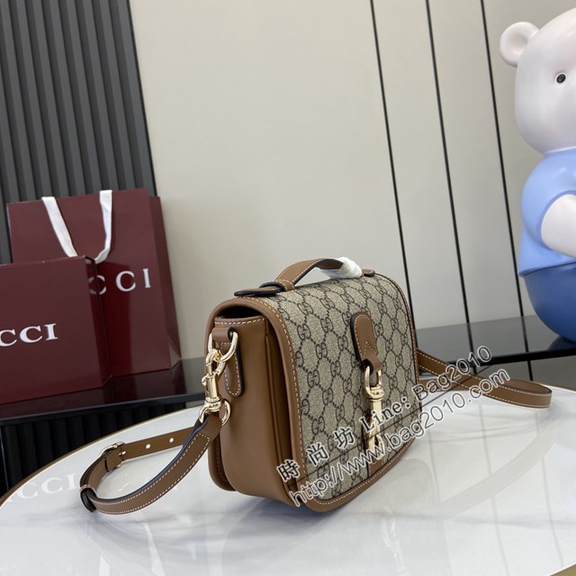 Gucci專櫃古馳最新款Emblem系列迷你肩背包斜挎包 jh2438型號：815211